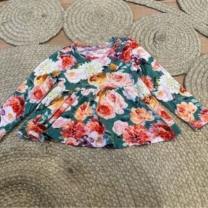 Posh peanut floral top girls 6/12m